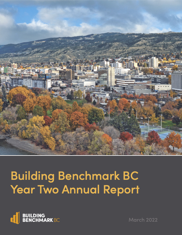 Building Benchmark BC Annual Report 2022 Cover